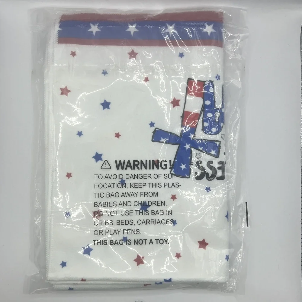 God Bless USA Patriotic Kitchen Towels Set 2 Gnome 4th July Deco